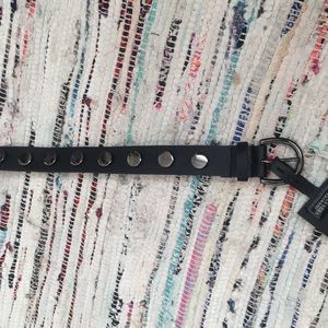 Black studded belt. Size L.